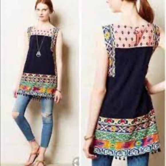 Anthropologie Tops - Anthropologie Akemi + Kin Tinamou Stitched Tunic